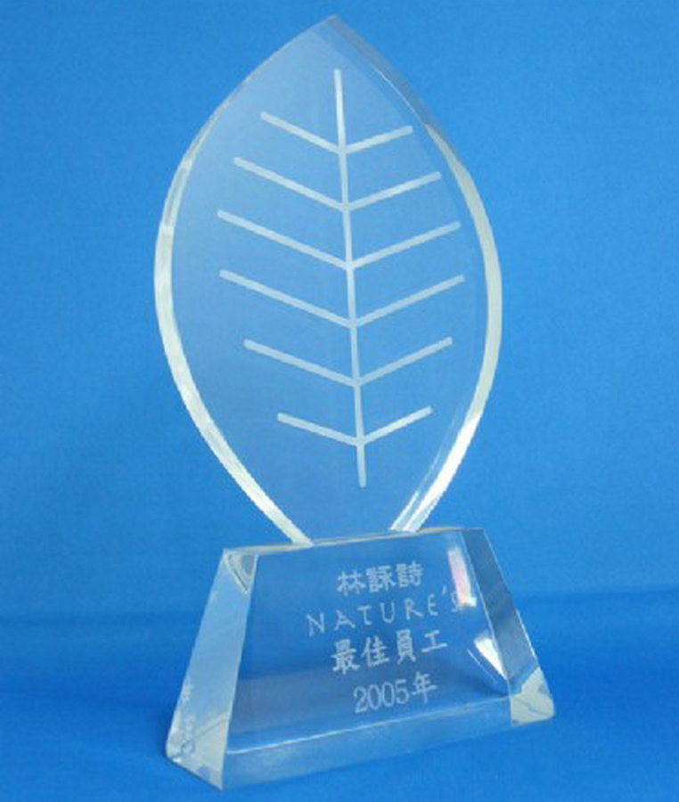 透明雕刻亚克力创意奖杯 个性亚克力异形奖杯 可定制