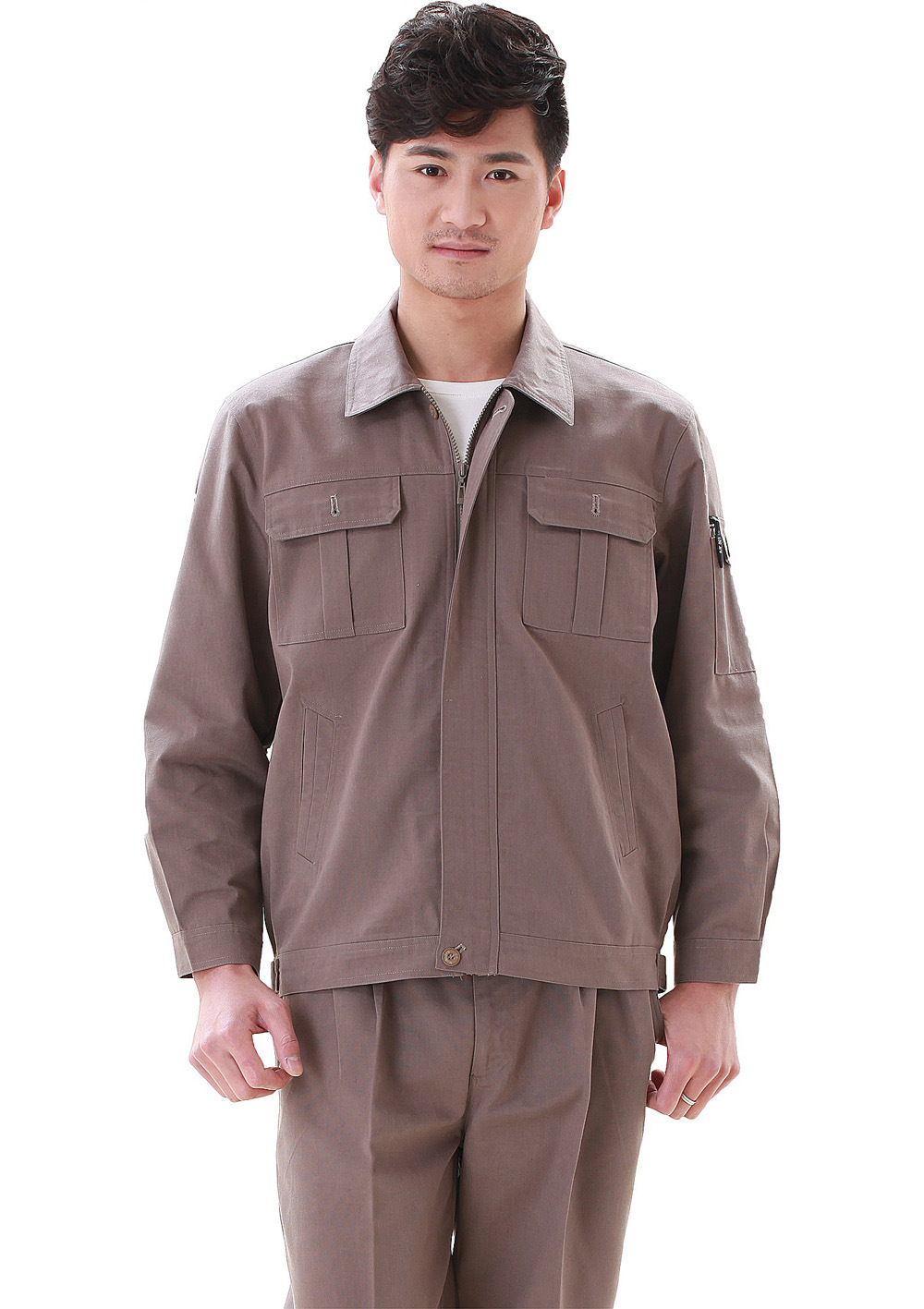 振发服装厂生产高品质茄克工作服 全工艺好质量劳保服 车间服厂服