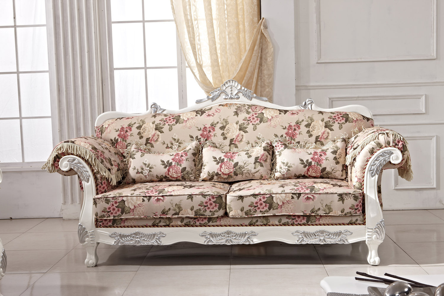 热销欧式布艺沙发组合 欧美宫廷布艺沙发 舒适懒人沙发 欧式家具
