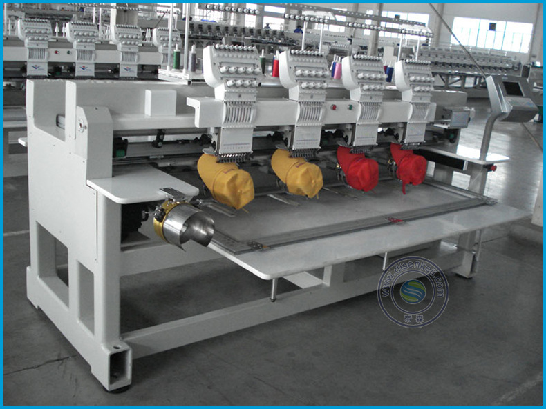 大豪电脑四头绣花机 t恤衣服帽子鞋子多功能绣花机 四头帽绣机