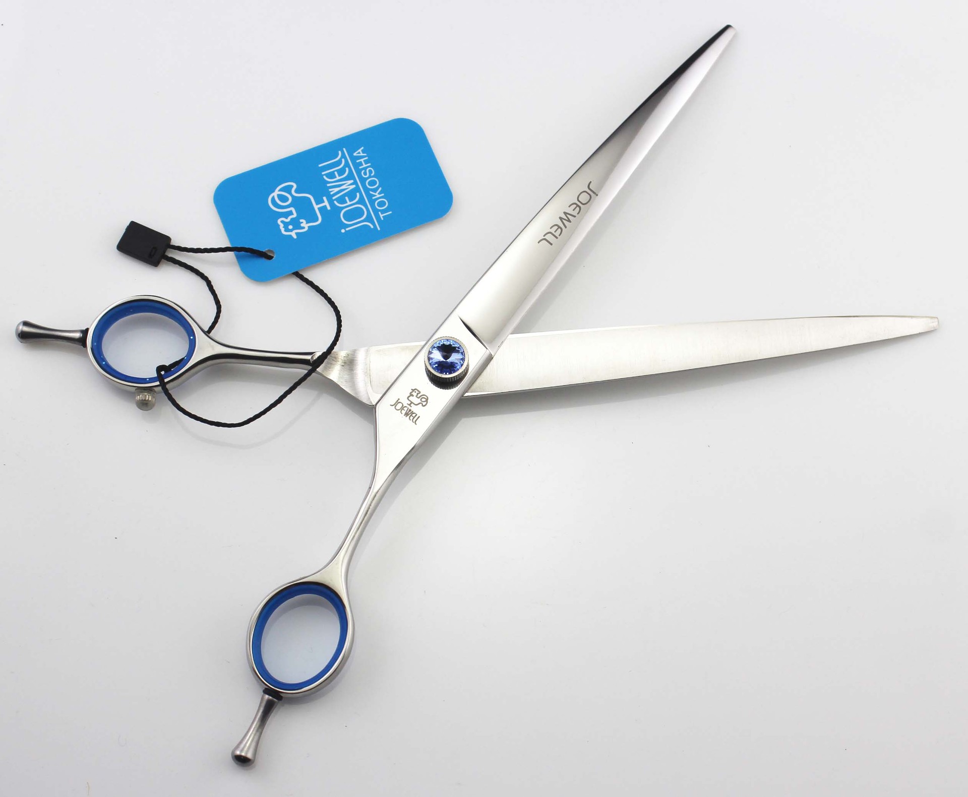 0寸 鸡牌宝石螺丝 3把装 高档宠物美容剪刀 直剪 套装 送排梳