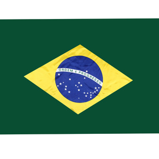 2015新货上市 巴西涤纶材质丝网印刷国旗方形混色厂家直销订做