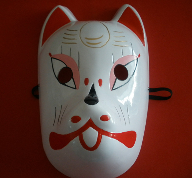 动漫面具 火影忍者 木叶暗部狐狸 猫狐狸面具 cosplay道具