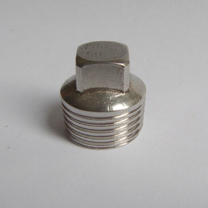 4分不锈钢外丝堵头 外牙方堵 管堵 四方堵头 水管堵头 图片_高清大图 