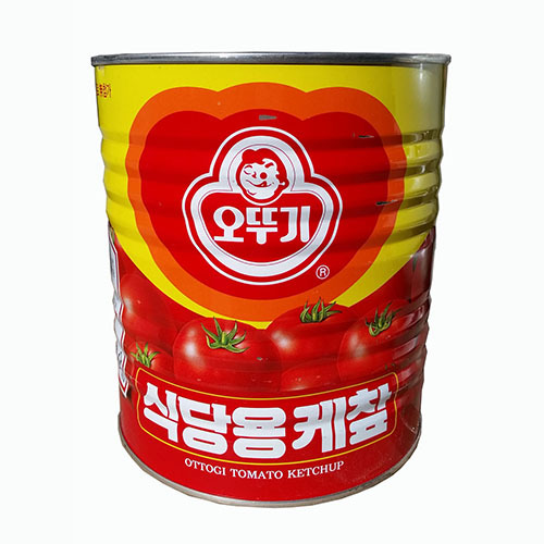 批发韩国进口调料 不倒翁番茄酱 3.3kg*6/箱