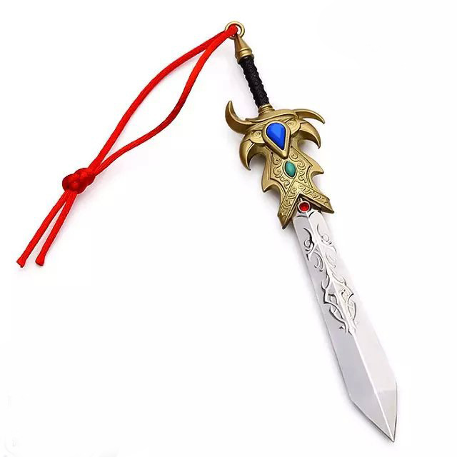 lol周边 德邦西亚之力盖伦大剑 电镀版武器模型道具